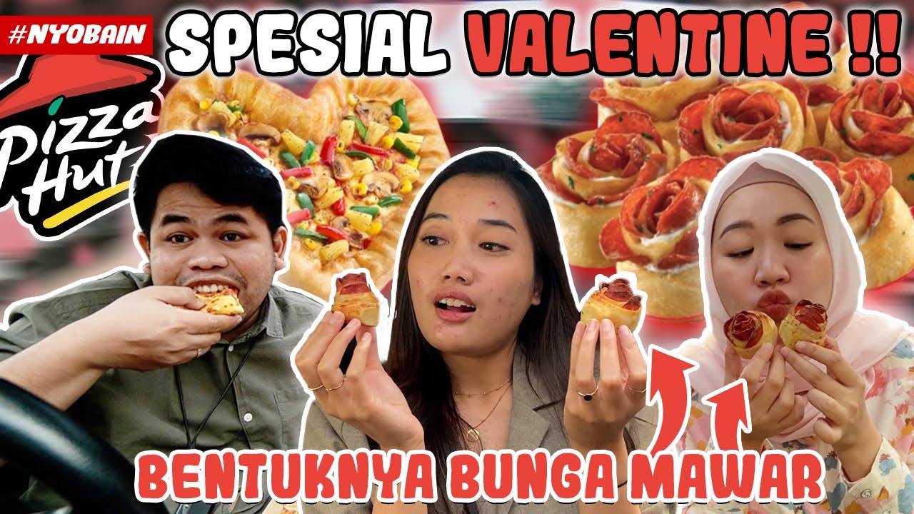 MENU SPESIAL VALENTINE PIZZAHUT! BENTUK NYA BAGUS SIH TAPI RASANYA...