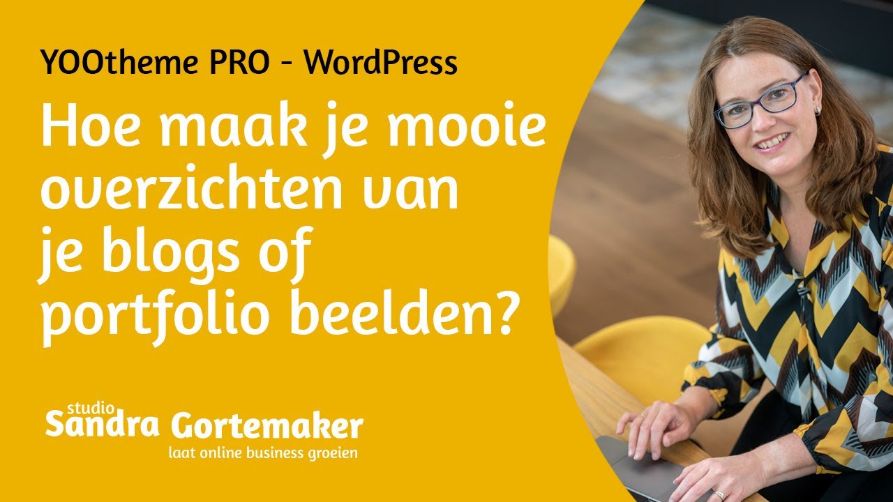 Grid of gallery portfolio of blogs op je website