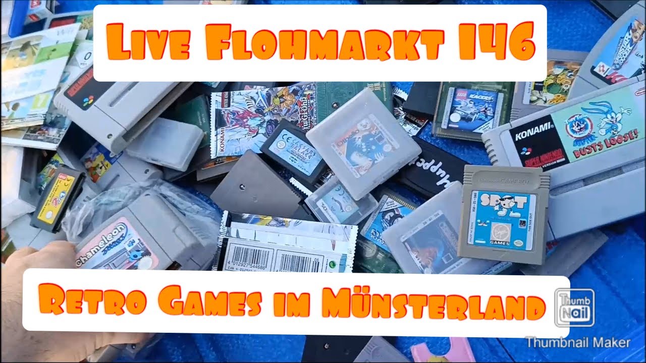 Live Flohmarkt 146 Retro Games im Münsterland