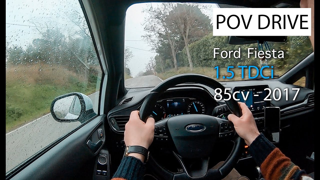 POV Drive - Ford Fiesta 1.5 TDCi 85cv 2017 at rain