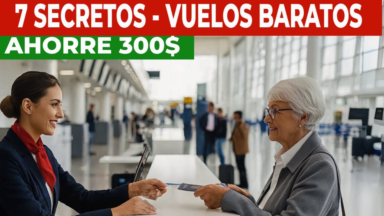 7 Secretos para Comprar Vuelos Baratos Después de los 60 (el ultimo me ahorro $300)
