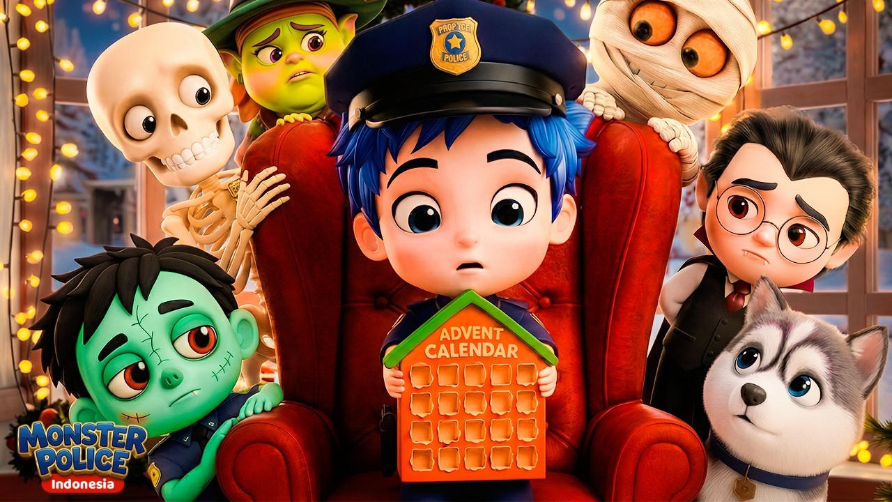 Siapa Yang Ambil Cokelatku? 🍫 Polisi Monster 🚨 Lagu Anak | Monster Police Bahasa Indonesia
