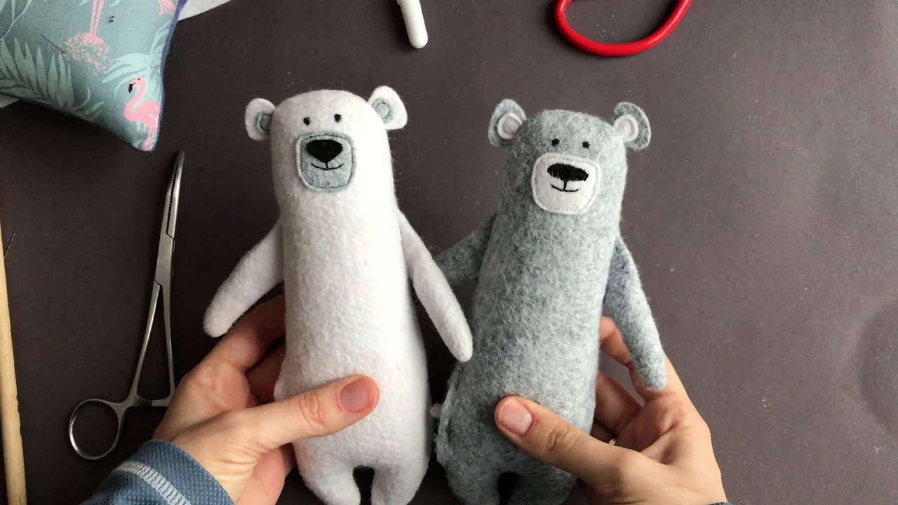 Скандинавские мишки из фетра #1 | Легкий пошив | Scandinavian Felt Bears Sewing