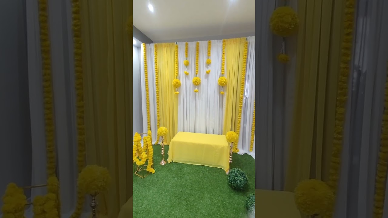 Mahendi, Haldi Decoration Idea