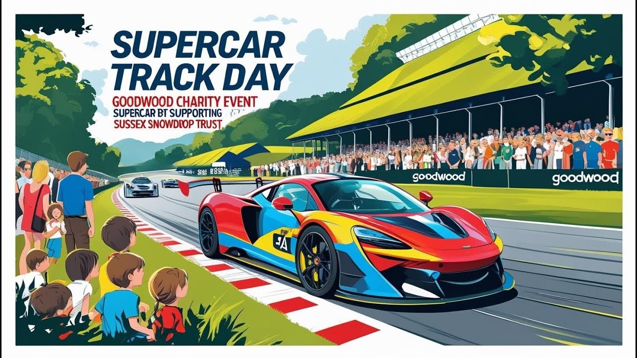 Saywell Supercar Track Day at Goodwood 2025: Sussex Snowdrop Trust Charity 4K!