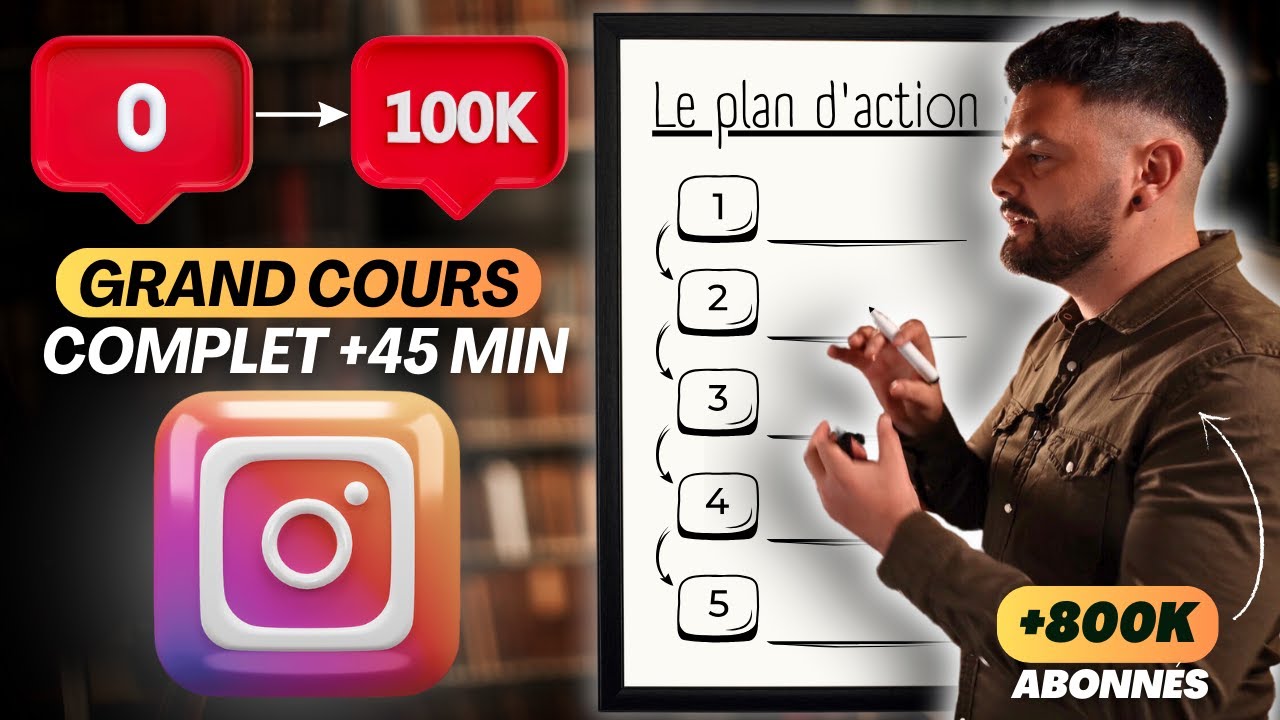 Comment passer de 0 à 100K abonnés sur Instagram | Cours Tutoriel complet 2025