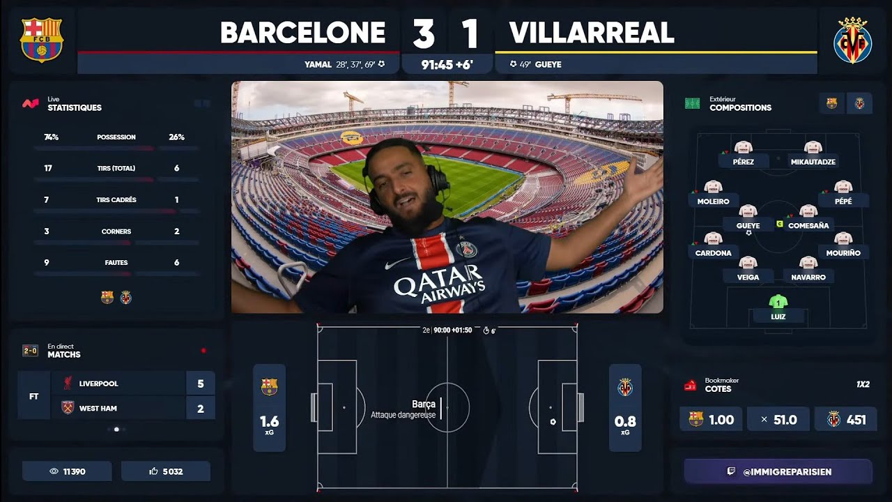 😱🤯 LE BARÇA REPREND LA PREMIERE PLACE DE LALIGA (Réaction de l'immigré parisien)