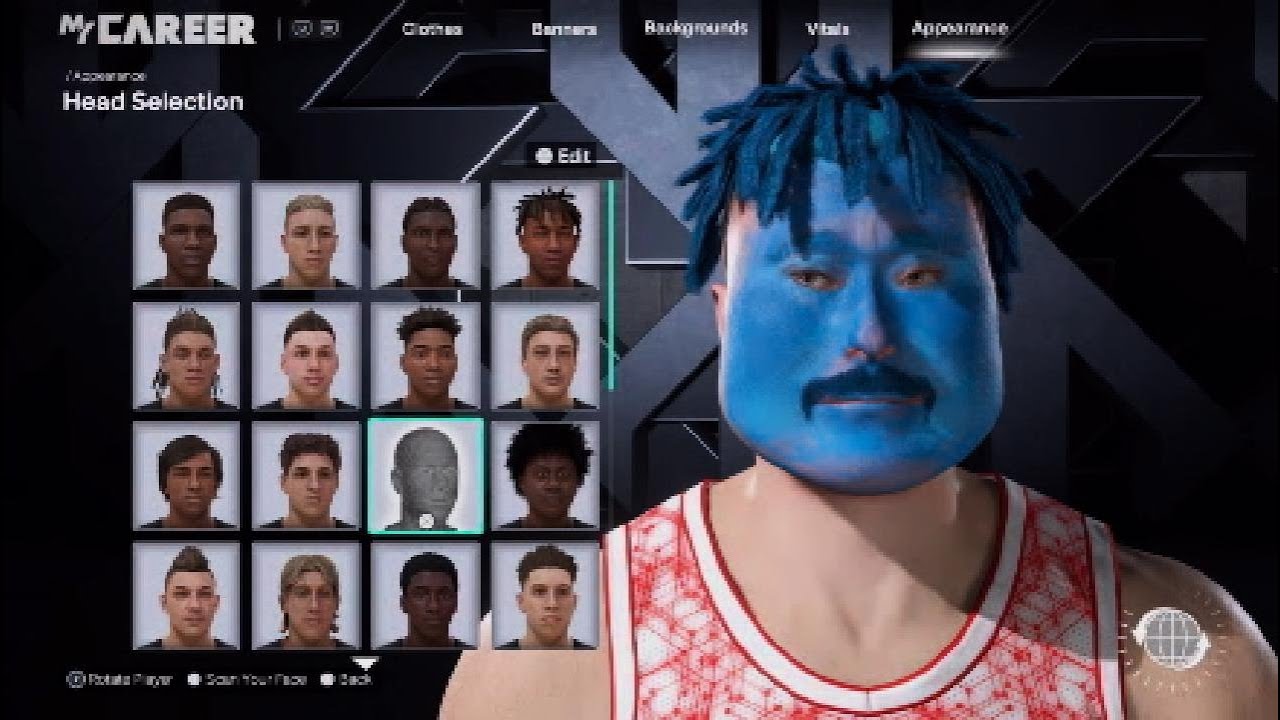 ALL BLUE FACE!!!! (NBA2K26 FACE CREATION)