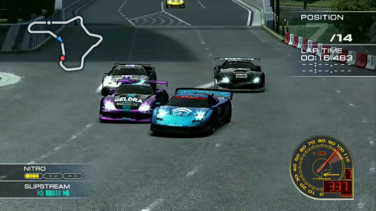 Ridge Racer 7 Maker's Trial ASTAROTH with Raggio at Harborline 765 R [Spectator view]