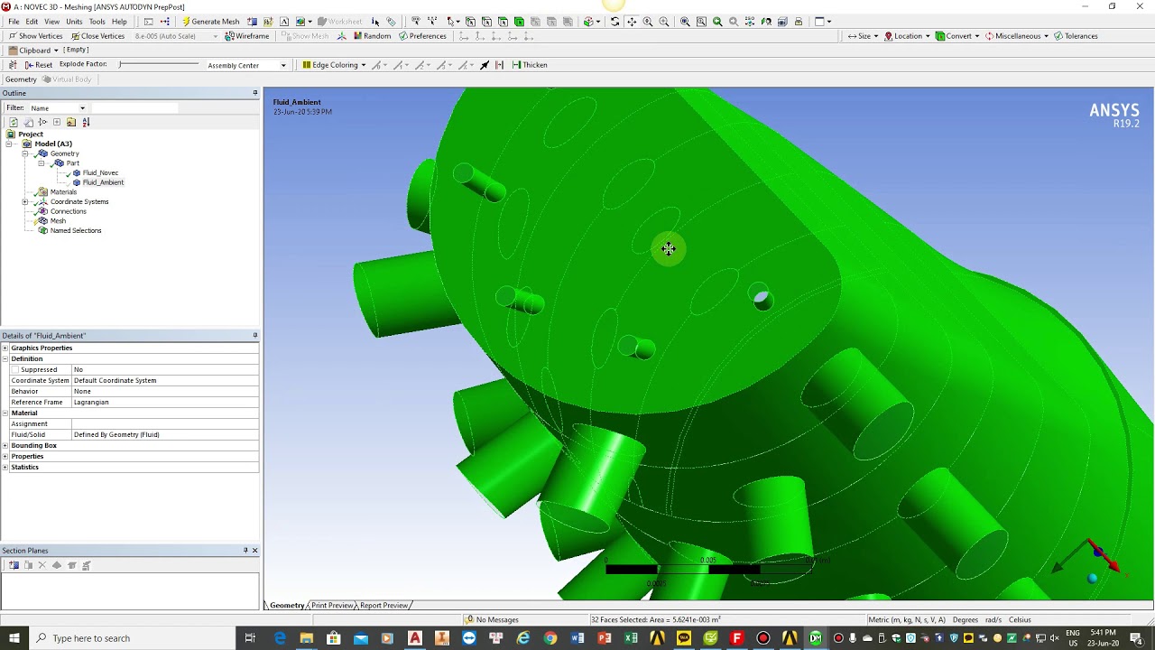 ANSYS Fluent Tutorial - Multiphase Flow (VOF) Modeling - Spraying A Liquid Into The Atmosphere