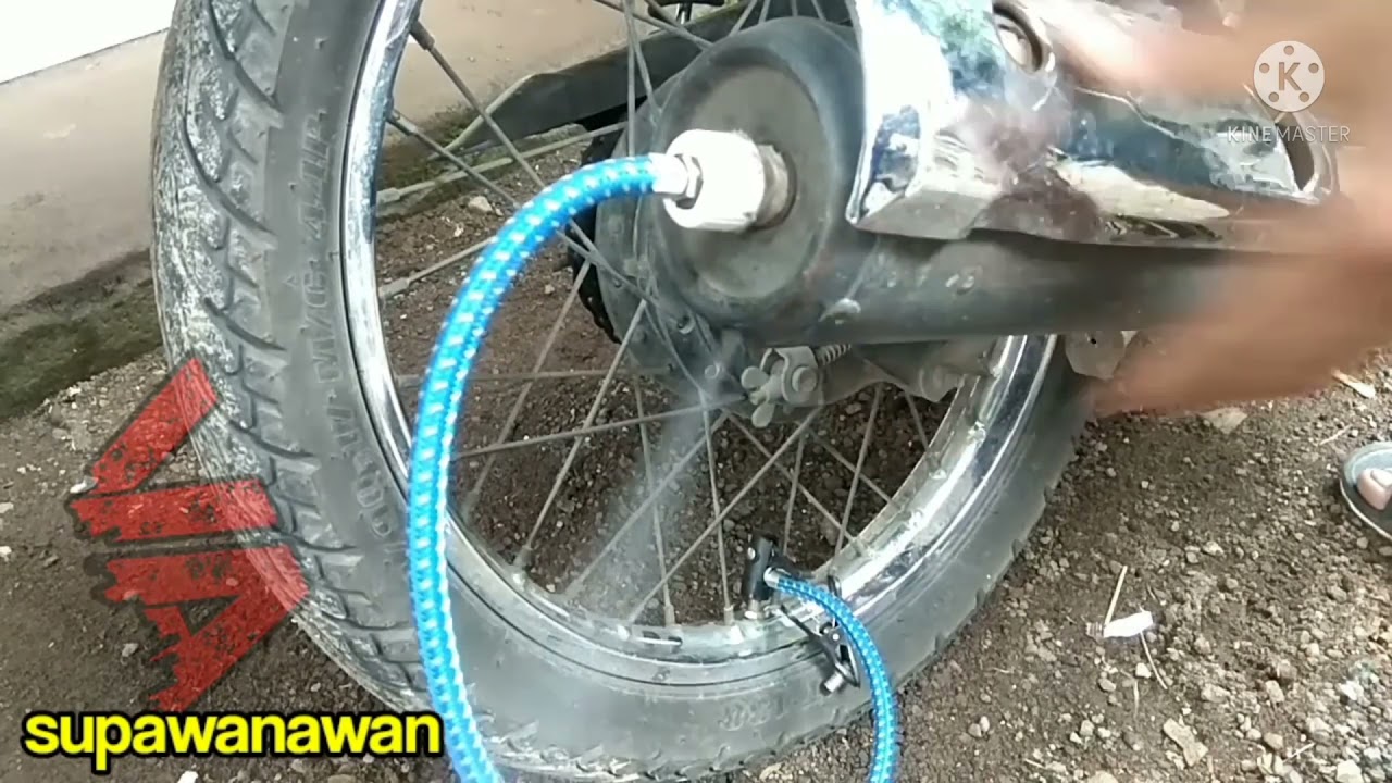 tire pump with motorcycle exhaust