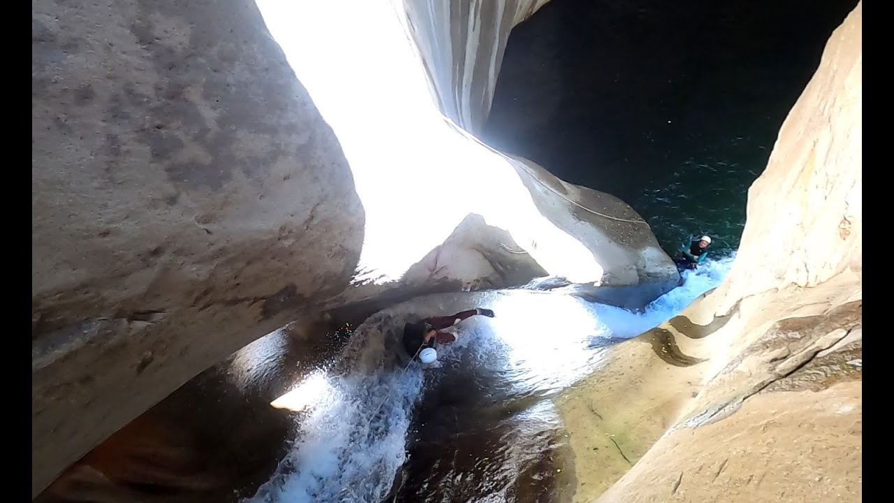 Canyon Trou Blanc à La Réunion.