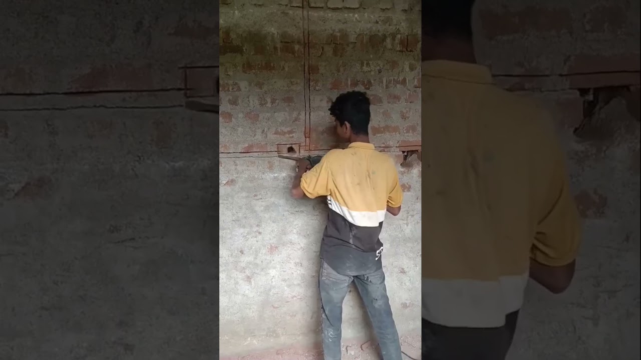 How to do house wiring!! Wall cutting!!in level remove breaker machine