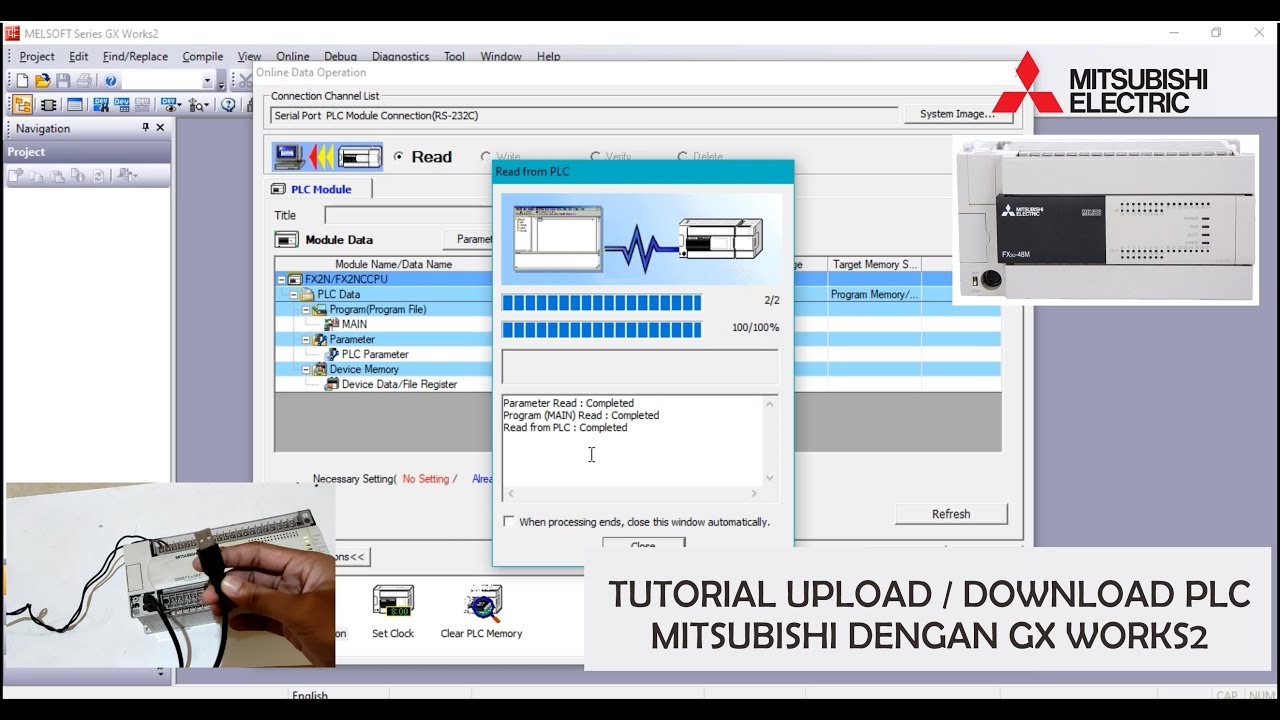 Tutorial Upload/Download PLC Mitsubishi Menggunakan GX Works2