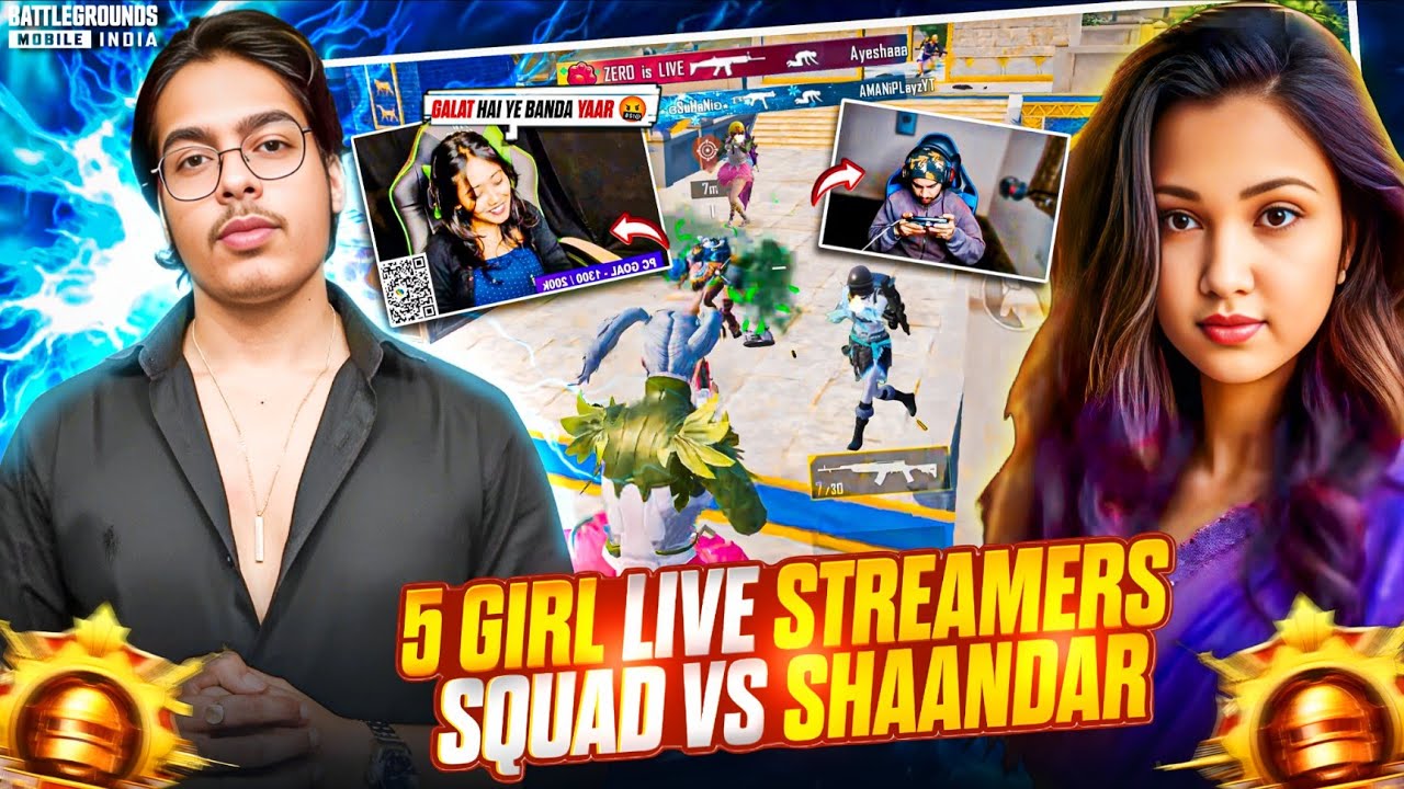😱 PLAYING NEW PRIMEWOOD GENESIS MODE FIRST TIME & 5 GIRL LIVE STREAMER VS ME - 4.2 NEW UPDATE BGMI