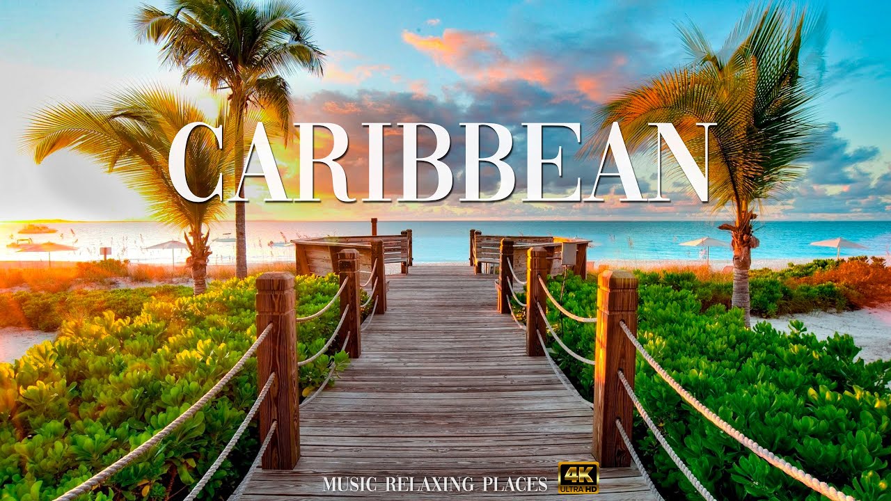 Caribbean 4K - Beautiful Relaxing Music, Study Music