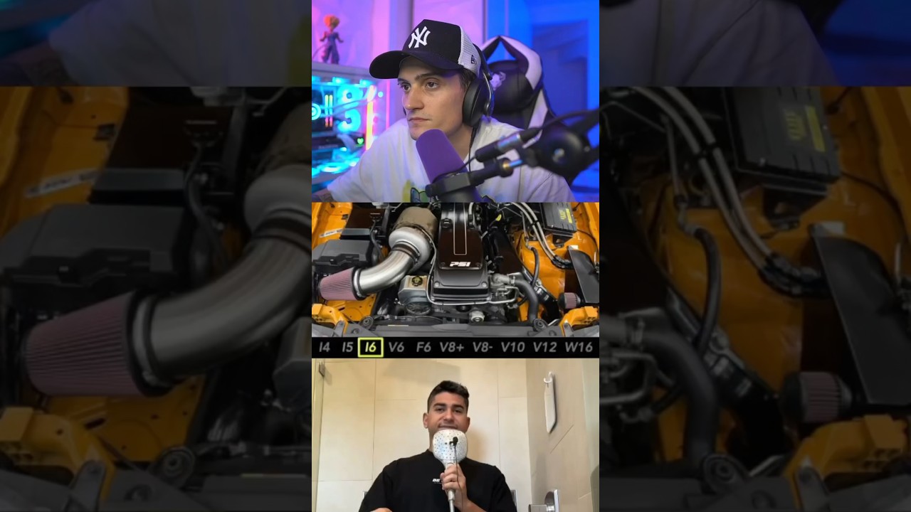 The V8 😨 #shorts #beatbox #reaction #car @MrCarSounds