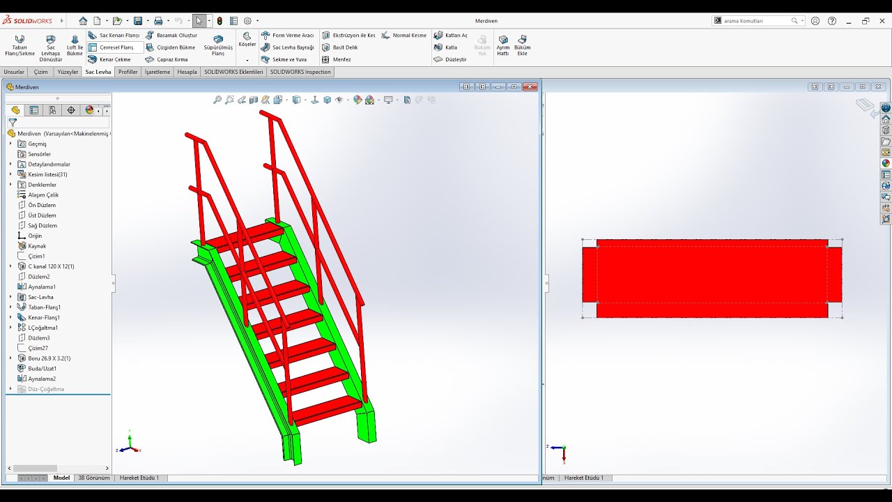 Solidworks Weldments and Sheet Metal - Solidworks Profil ve Sac Levha