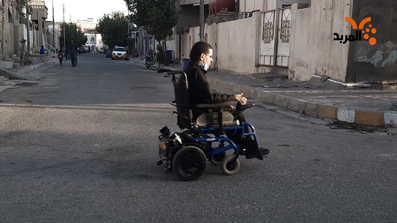علي كرسيه المتحرك . . يقود حملته لمساعدة ذوي الاحتياجات الخاصة في ميسان #المربد