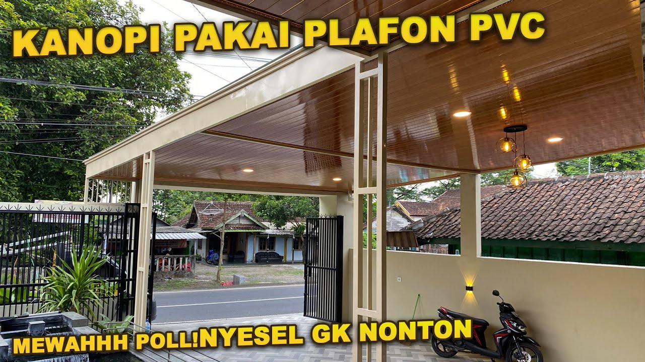 PEMASANGAN KANOPI PLAFON PVC DI RUMAH LEK DAMIS