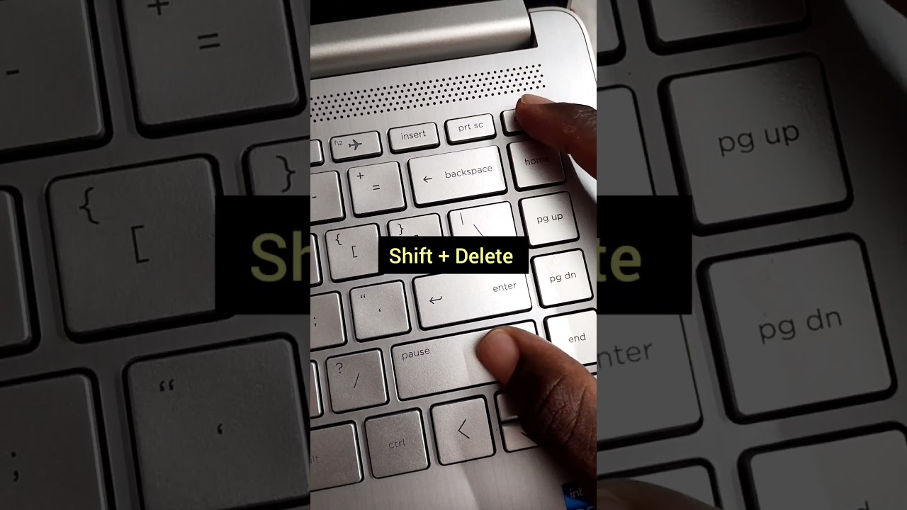 Shortcut To Delete The Files Permanently  #shortcuts #delete #youtubeshorts #laptop #pc #shortsbeta