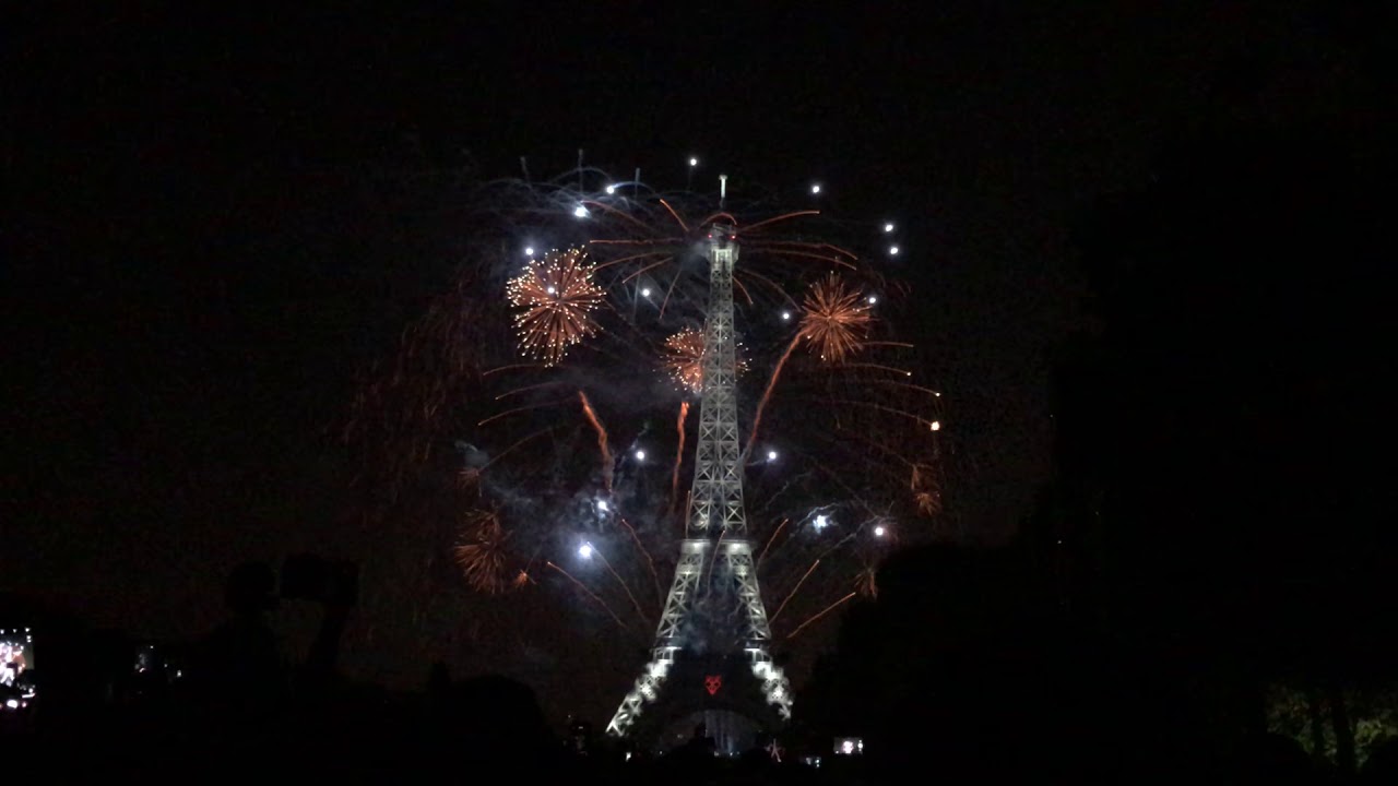 Paris - Feu d'artifice du 14 Juillet 2018