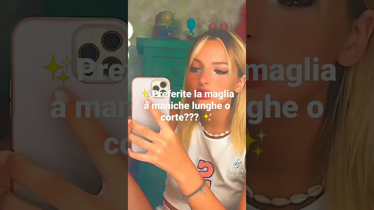 ✨La maglia la preferite a maniche lunghe o corte??? ✨