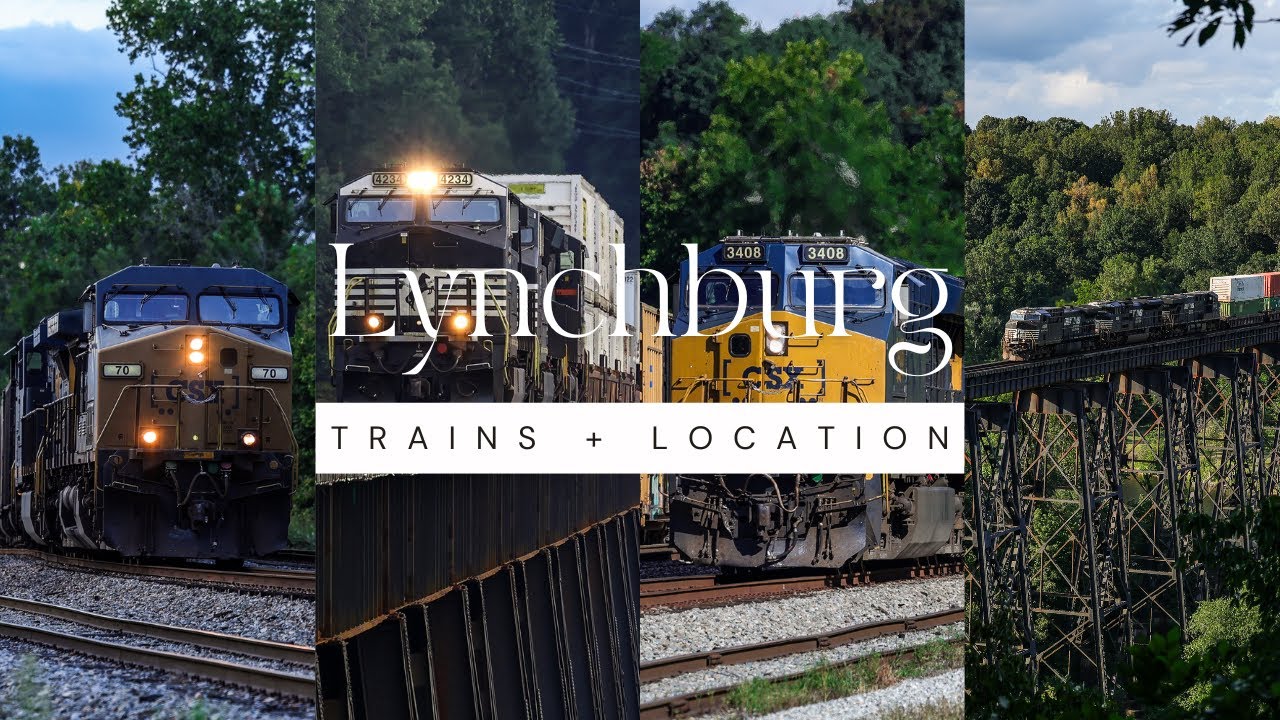 LYH! Trains In Lynchburg, VA (NS 1080, NS 4002, + More!
