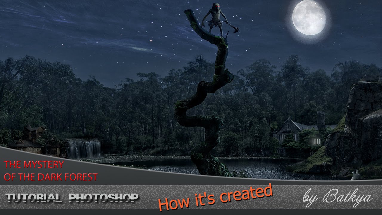 The mystery of the Dark Forest -Tutorial Photoshop by BATKYA
