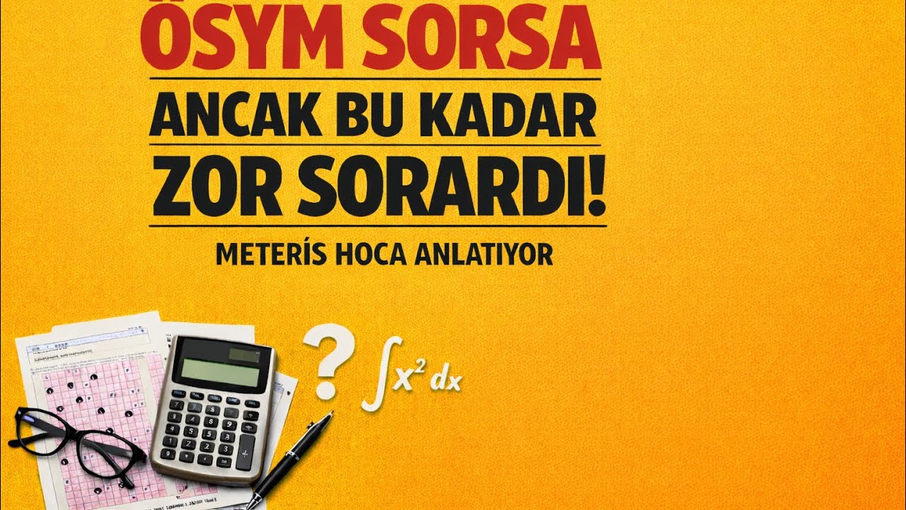 ÖSYM sorsa ancak bu kadar zor sorardı 😉 