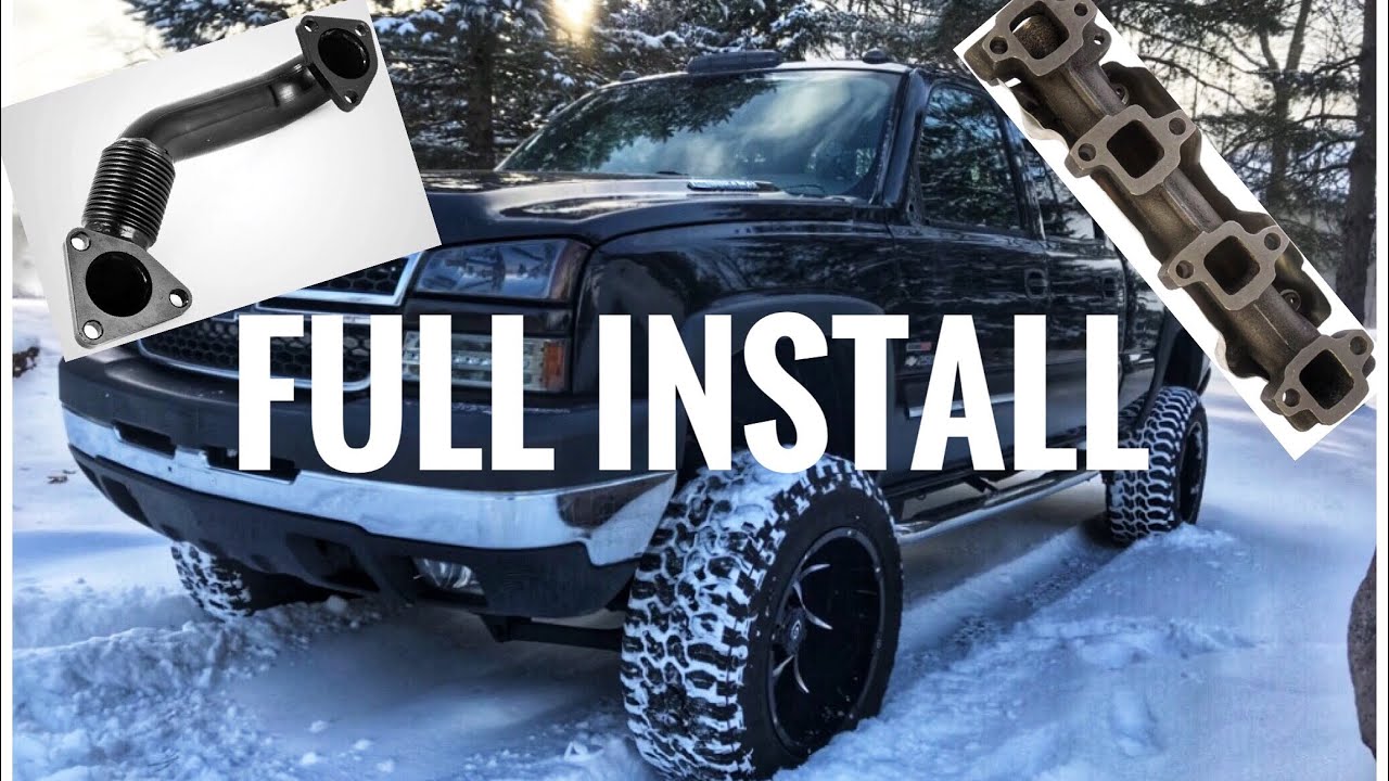 Установка трубы и коллектора Duramax Up (больше никаких блокирующих пластин!)