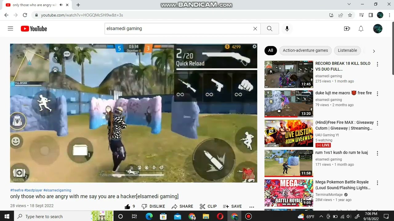 how do you say is he a hacker in free fire elsamedi gaming