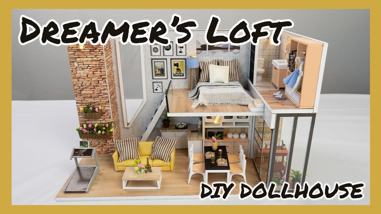 Mayberry Street Miniatures | Dreamer's Loft | DIY Dollhouse Timelapse