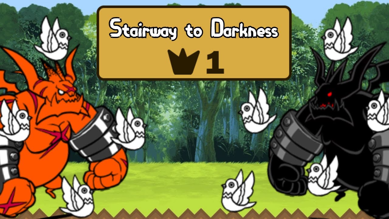 Battle cats one row + no gacha save : Stairway to Darkness !