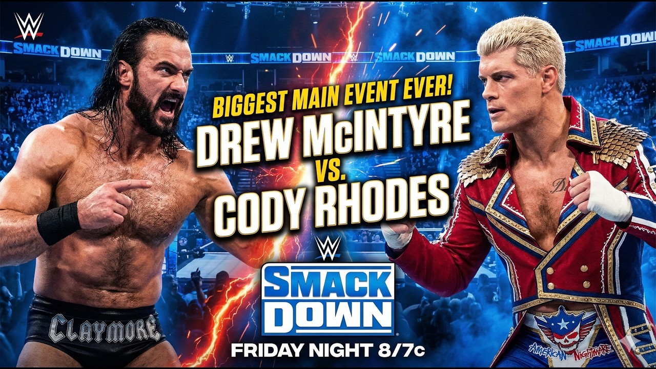 Drew McIntyre vs Cody rhodes on Smackdown. #wwe