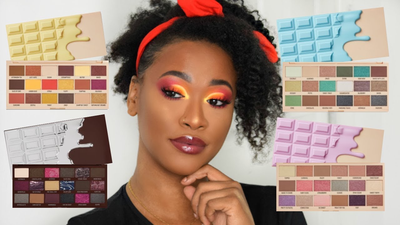 4 NEW REVOLUTION CHOCOLATE PALETTES! LEMON DRIZZLE, GALACTIC, MACAROONS & COTTON CANDY!