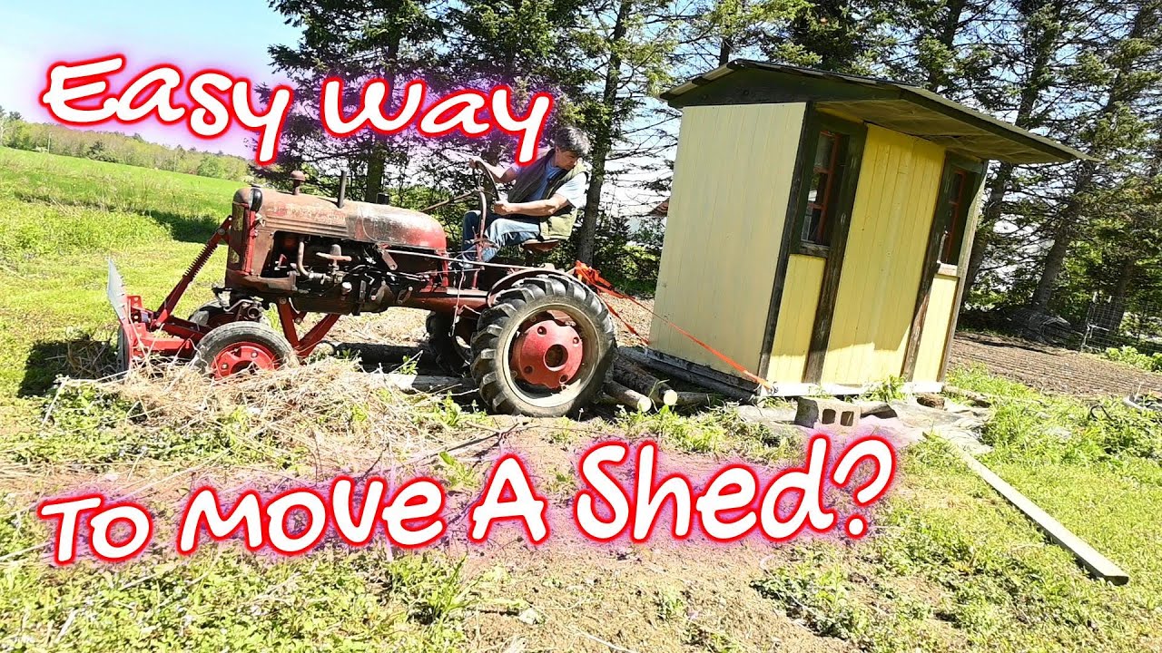 How to easily move a shed with little effort.