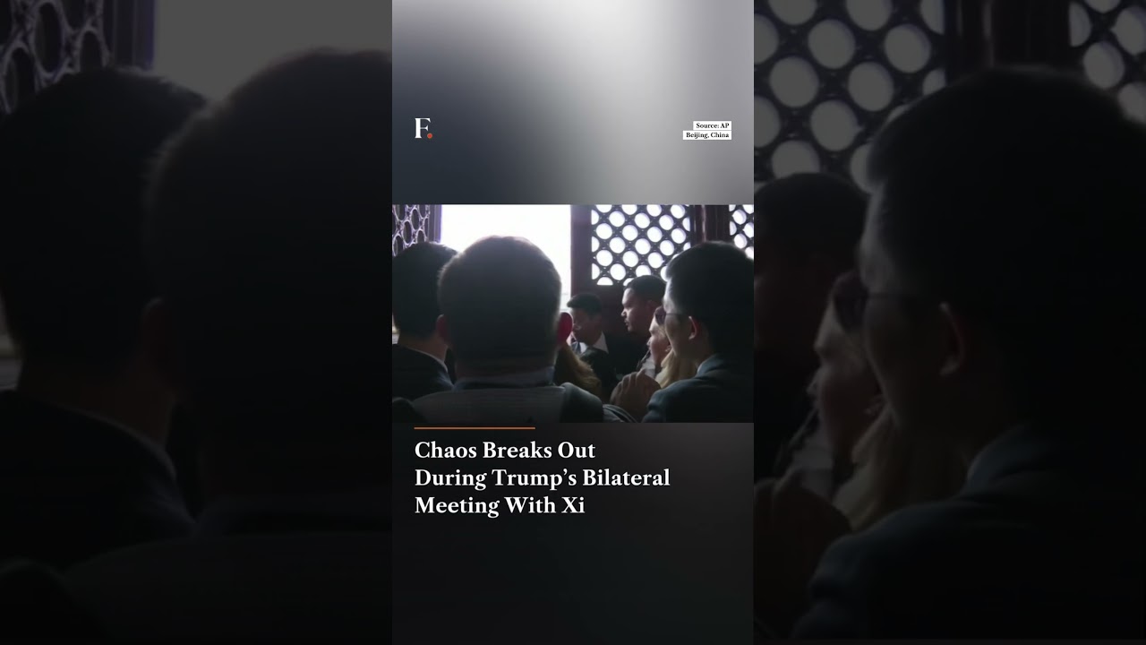 Во время двусторонней встречи Трампа с Си Цзиньпином вспыхнул хаос | Подпишитесь на Firstpost