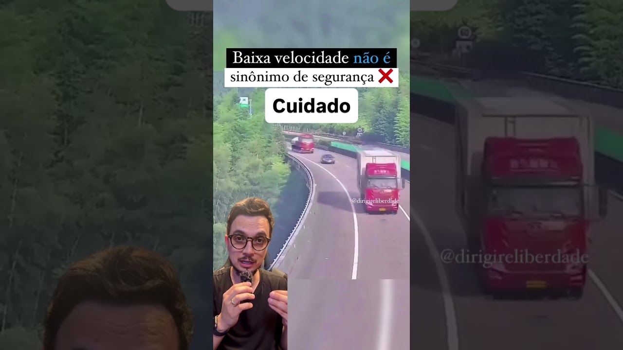 DIRIGIR devagar em rodovias pode causar acidentes, cuidado!