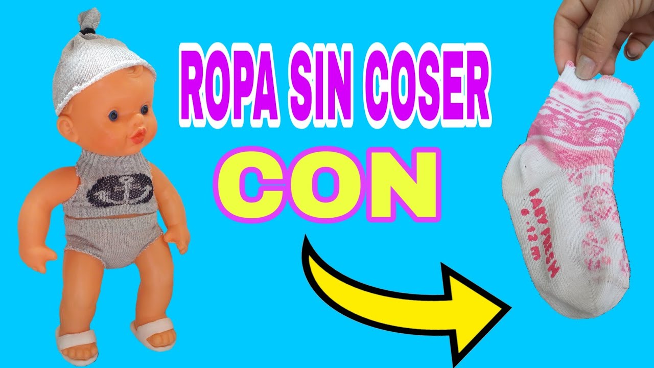 Cómo hacer ropa sin coser con calcetines