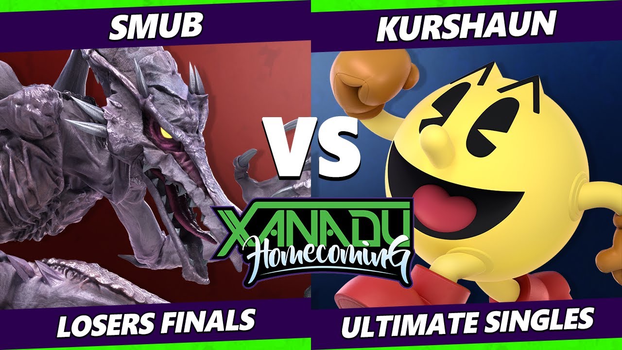 Xanadu Homecoming Losers Finals - Kurshaun (Pac-Man) Vs. smub (Ridley) Smash Ultimate - SSBU