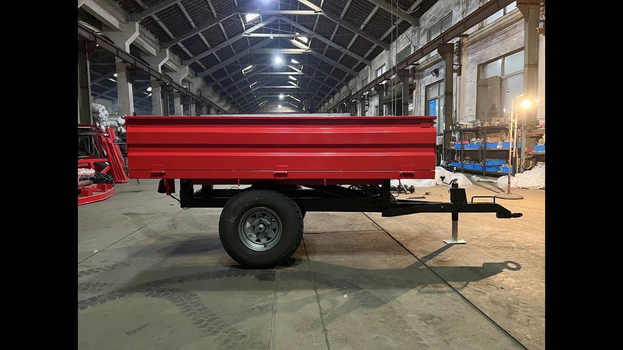 Agriculture Machinery Farm Transport Tipping Trailer; 2 wheel hydraulic tipper trailer 1500kgs