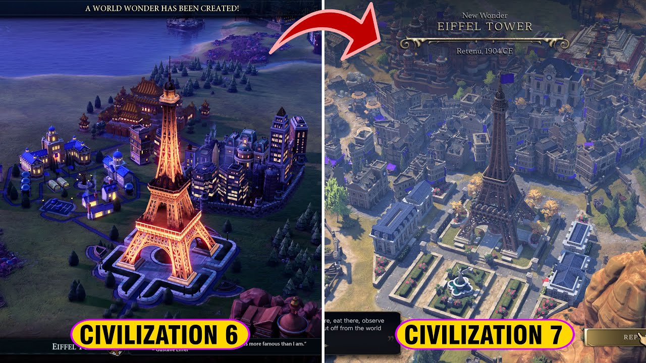 WONDER COMPARISON | Civilization 7 vs Civilization 6