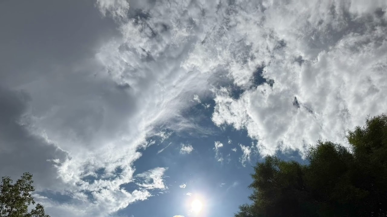 Sunlight Through Clouds | Calm Sky View | Nature Moment 🌤️