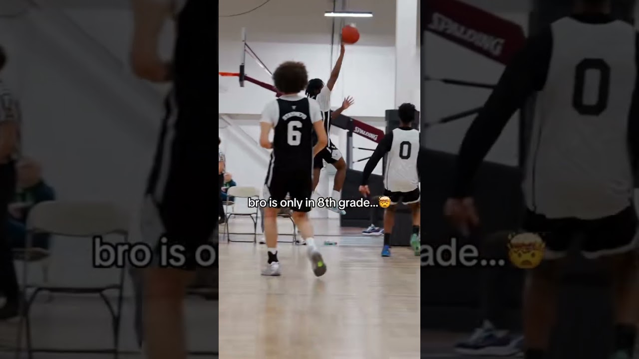 Only a middle schooler &hellip; 🤯 #basketball #middleschool #fyp