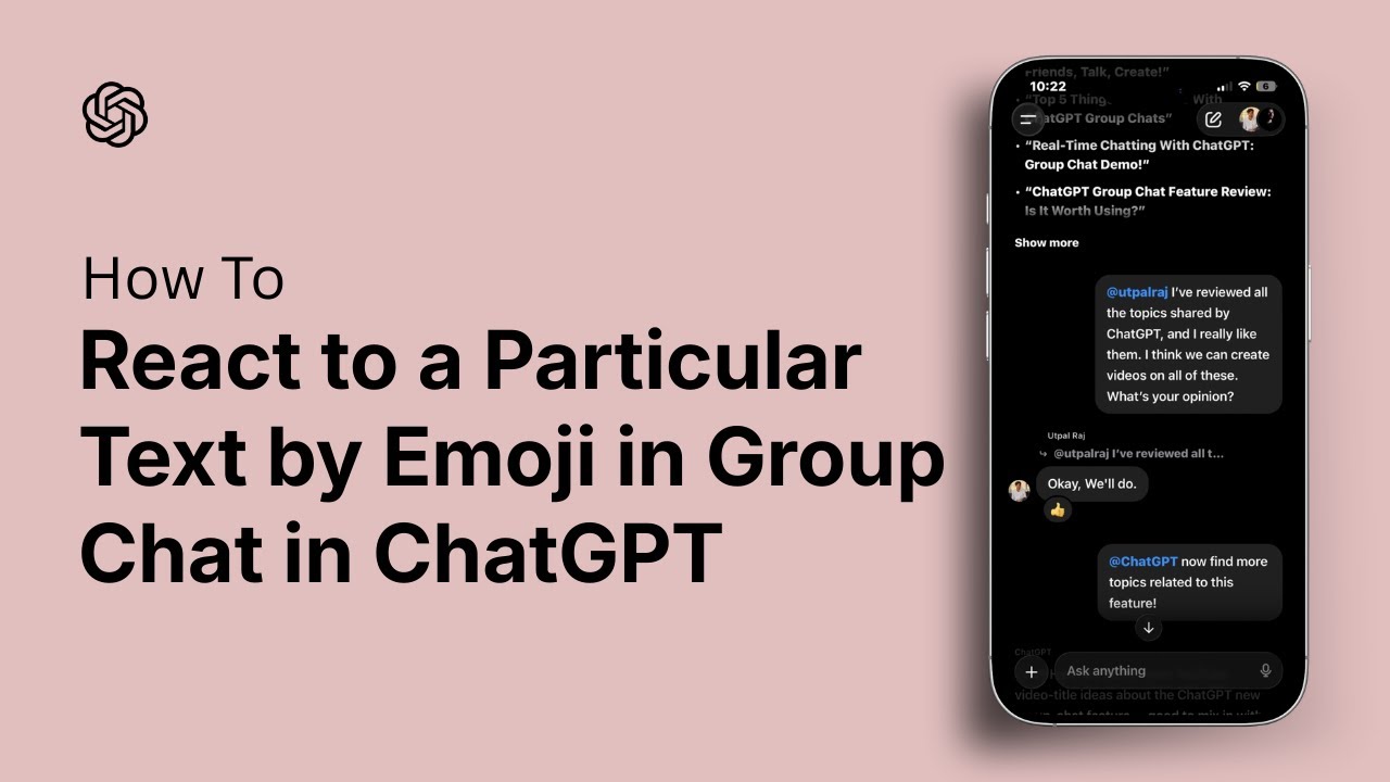 How to React to a Particular Text by Emoji in Group Chat in ChatGPT