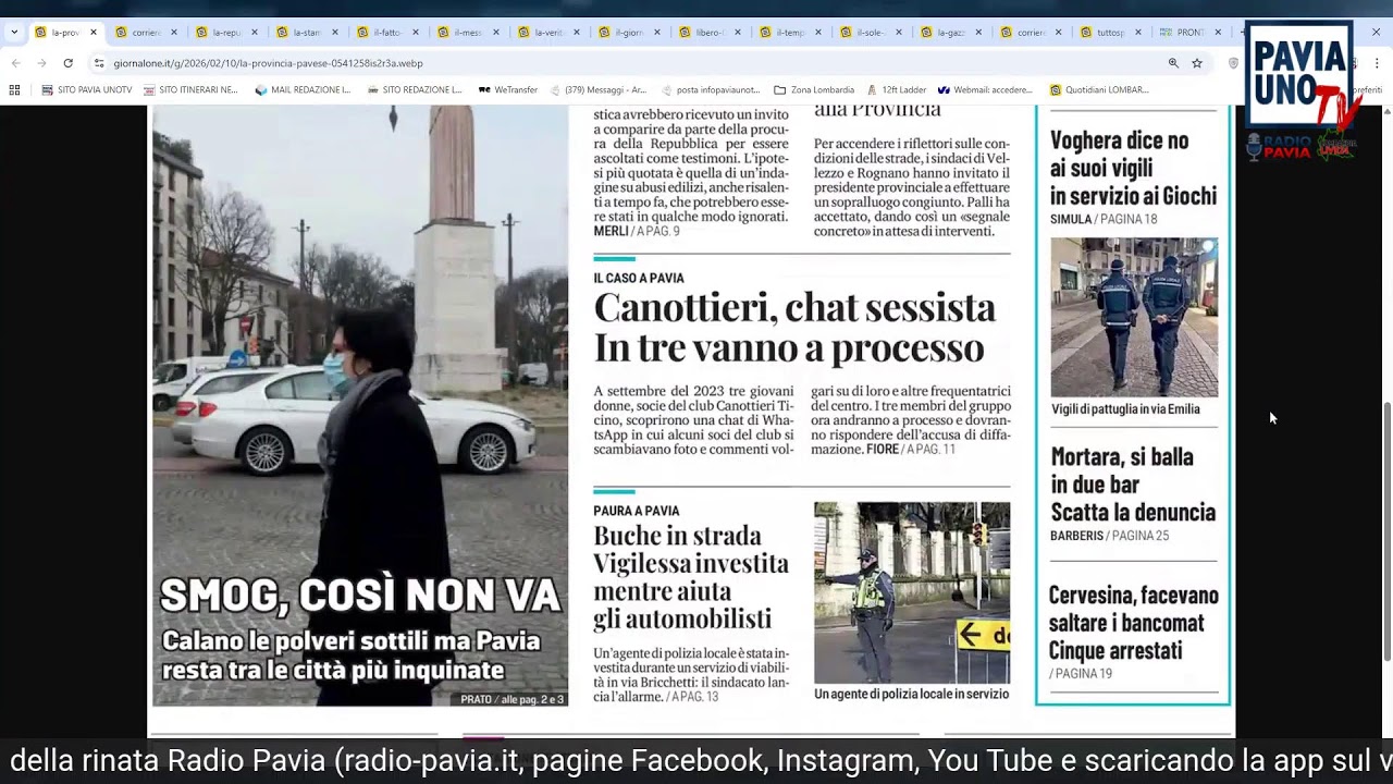 Radio Pavia Breakfast News - 10 febbraio 2026