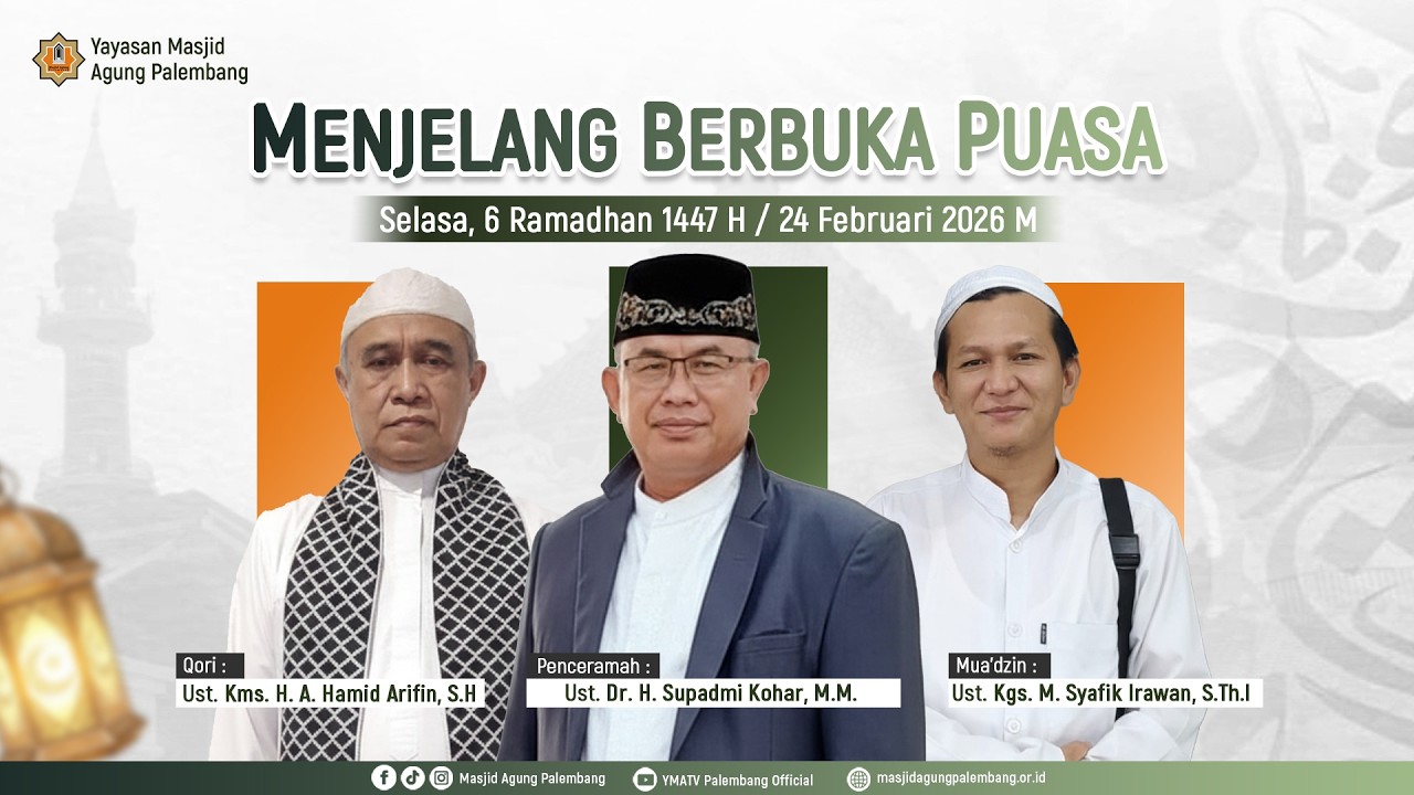 [ LIVE ] CAWISAN MENJELANG BERBUKA PUASA | AL USTADZ DR H SUPADMI KOHAR , M.M