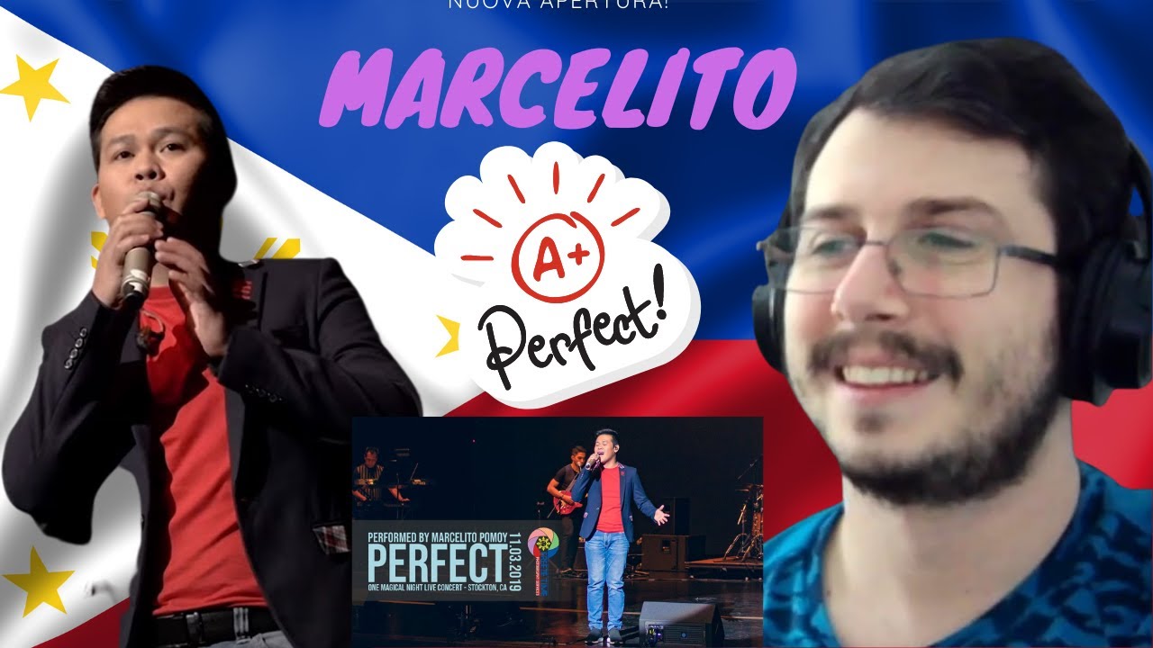 Italian guy reacting to Marcelito Pomoy Performs 'Perfect' at One Magical Night Concert