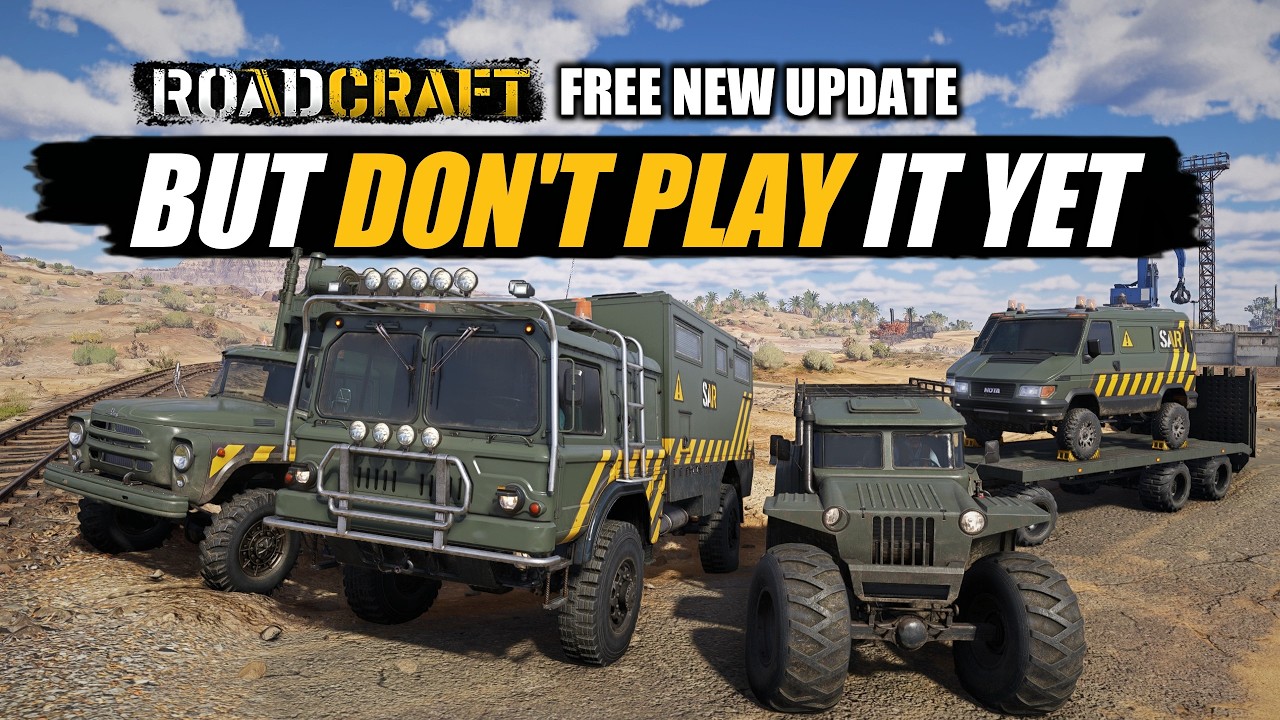 RoadCraft Patch 2.0 Free Update that you shouldn't play | 4 New Trucks, New Features but beware
